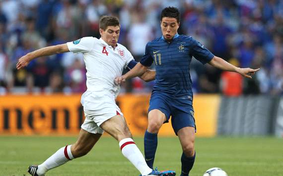 EURO 2012: Samir Nasri - Steven Gerrard, France v England